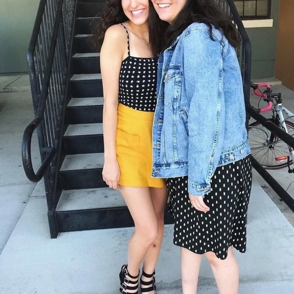 Zara mustard mini skort - Picture 3 of 7